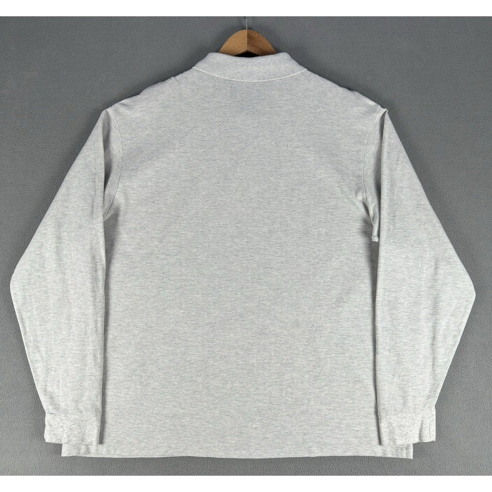 Lacoste Polo Shirt Mens 8 3XL Grey Crocodile Knit Pique Prep Classic Old Money - Picture 4 of 6